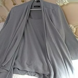 Sleeveless top and cotton cardigan set!